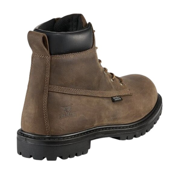 Red Wing Irish Setter Hopkins Brown Waterproof Leather Safety Toe Boot Sz 14 NEW - Picture 5 of 13
